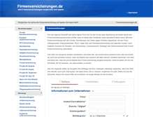 Tablet Screenshot of firmenversicherungen.de